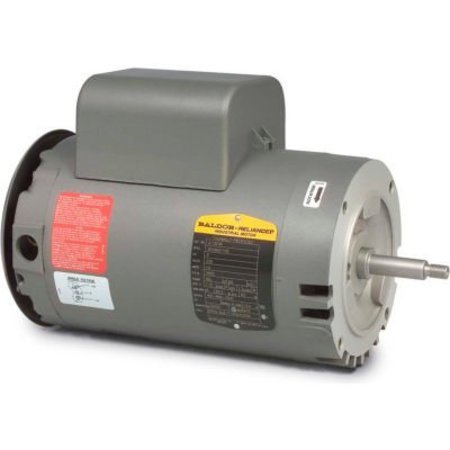 BALDOR-RELIANCE Baldor-Reliance Motor JL1313A, 1.5HP, 3450RPM, 1PH, 60HZ, 56J, 3432LC, OPEN, F JL1313A